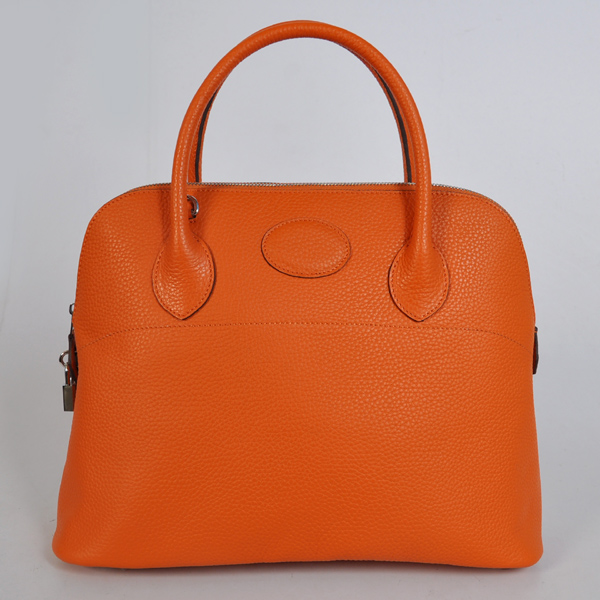 1037OS Hermes Bolide Bag in pelle 37 centimetri clemence a Orange con Si